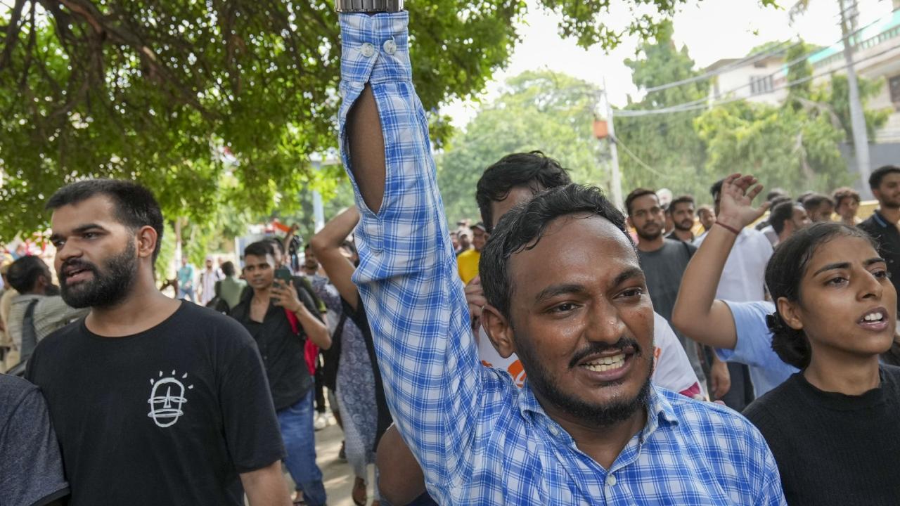 A students' delegation also met Lt Governor VK Saxena with their demands, he said