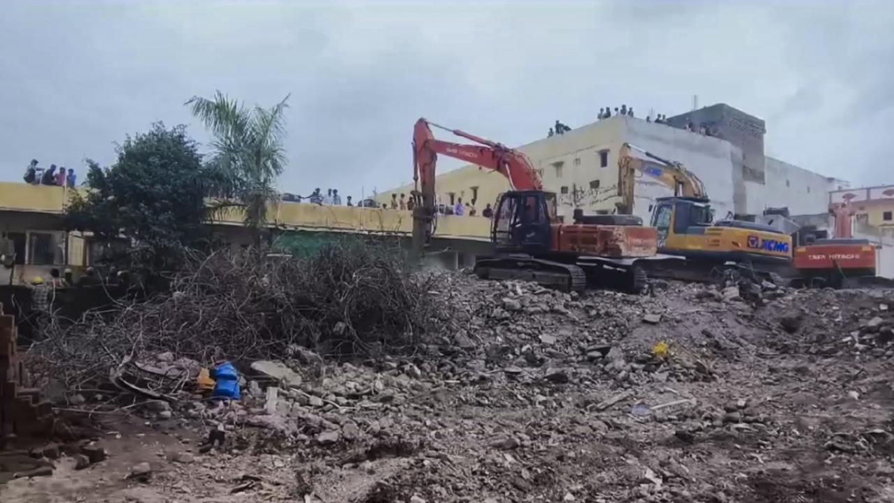 Seven bodies were recovered from the debris in the operation that continued through the night, Sachin GIDC police station inspector Jignesh Chaudhari said