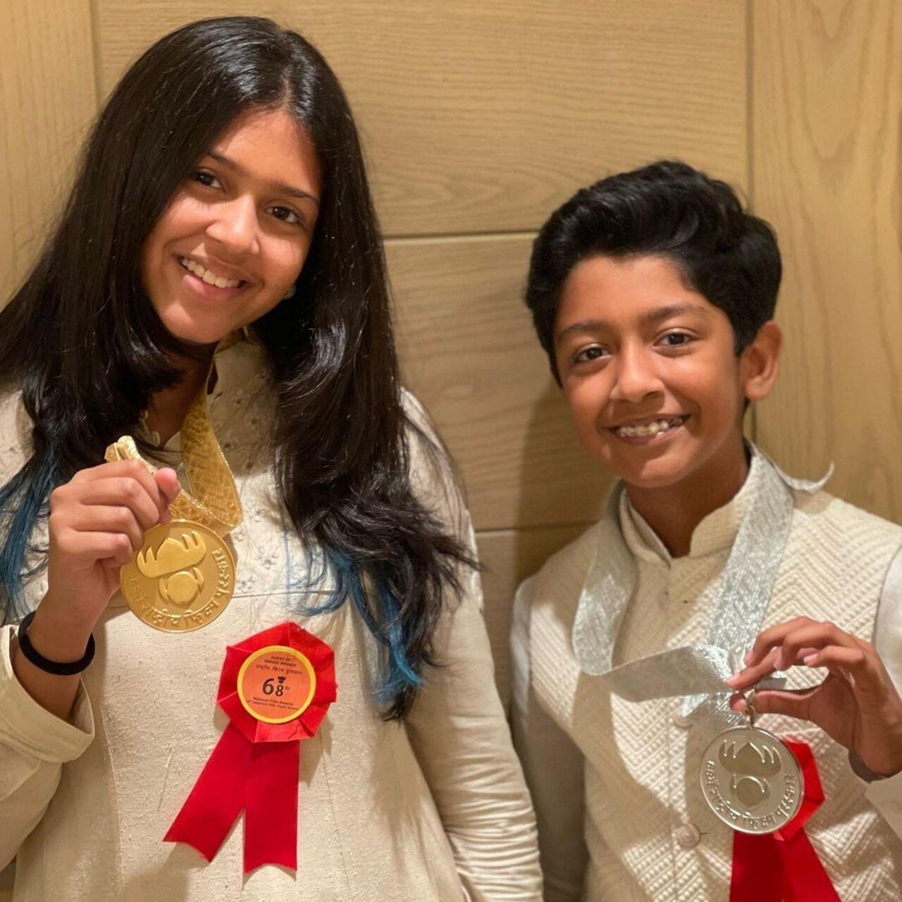 Suriya and Jyotika do not often share pictures of their kids on social media. They had posted this picture of their kids posing with their National Awards for their jointly produced film 'Soorarai Pottru'. The film also earned Suriya a National Award