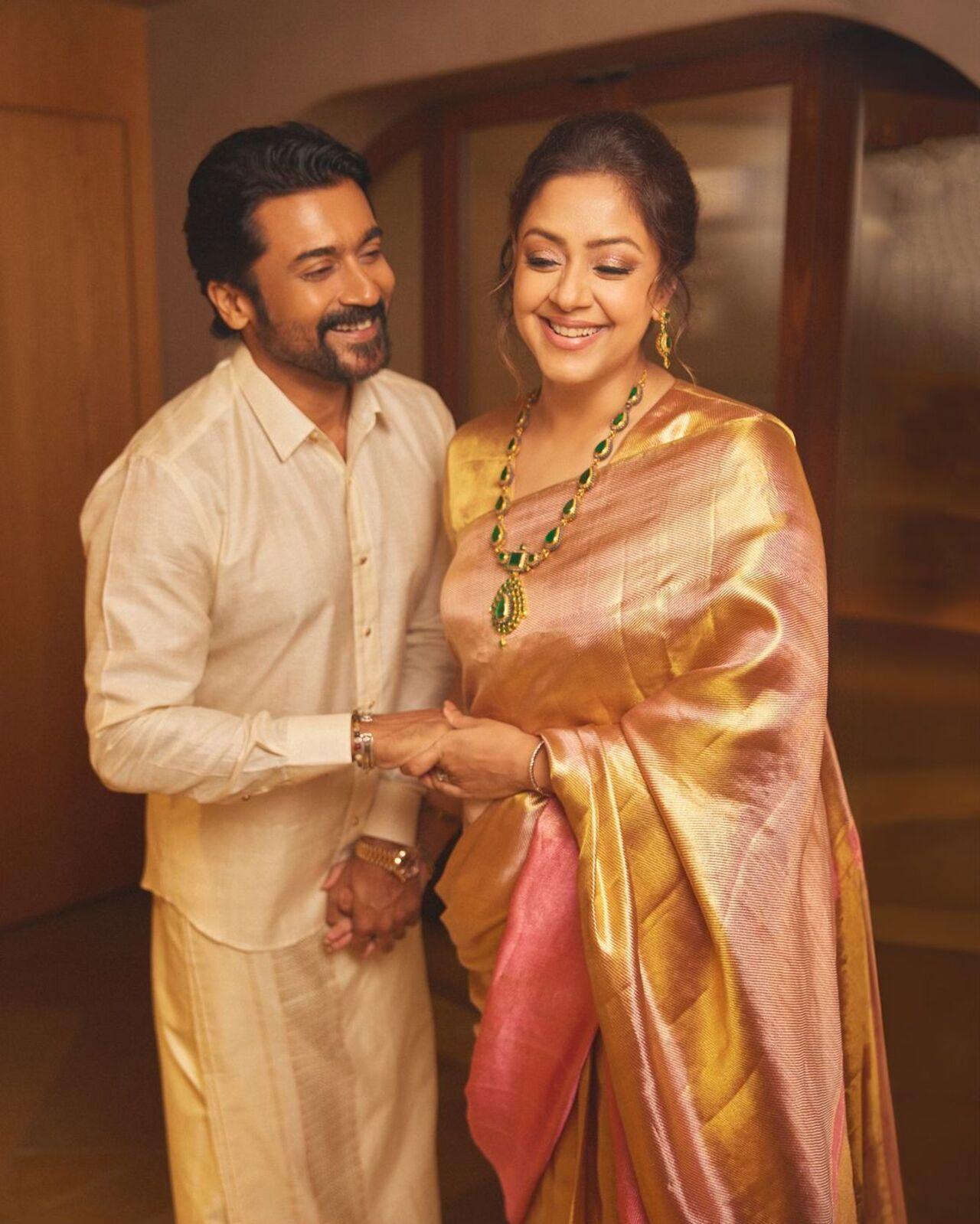 Jyotika took to Instagram to share pictures from their photoshoot they did before attending the Ambani wedding