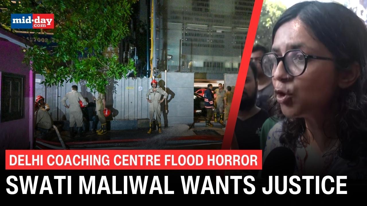 Delhi IAS coaching centre floor incident: Swati Maliwal condemns tragic incident