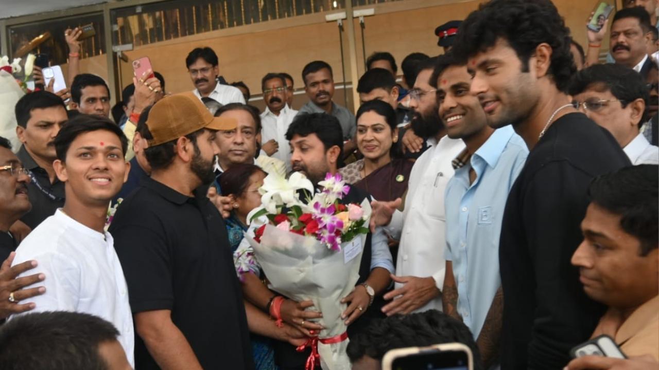 Earlier, CM Eknath Shinde honoured the team captain Rohit Sharma and three players in an event at Varsha Bunglow in South Mumbai