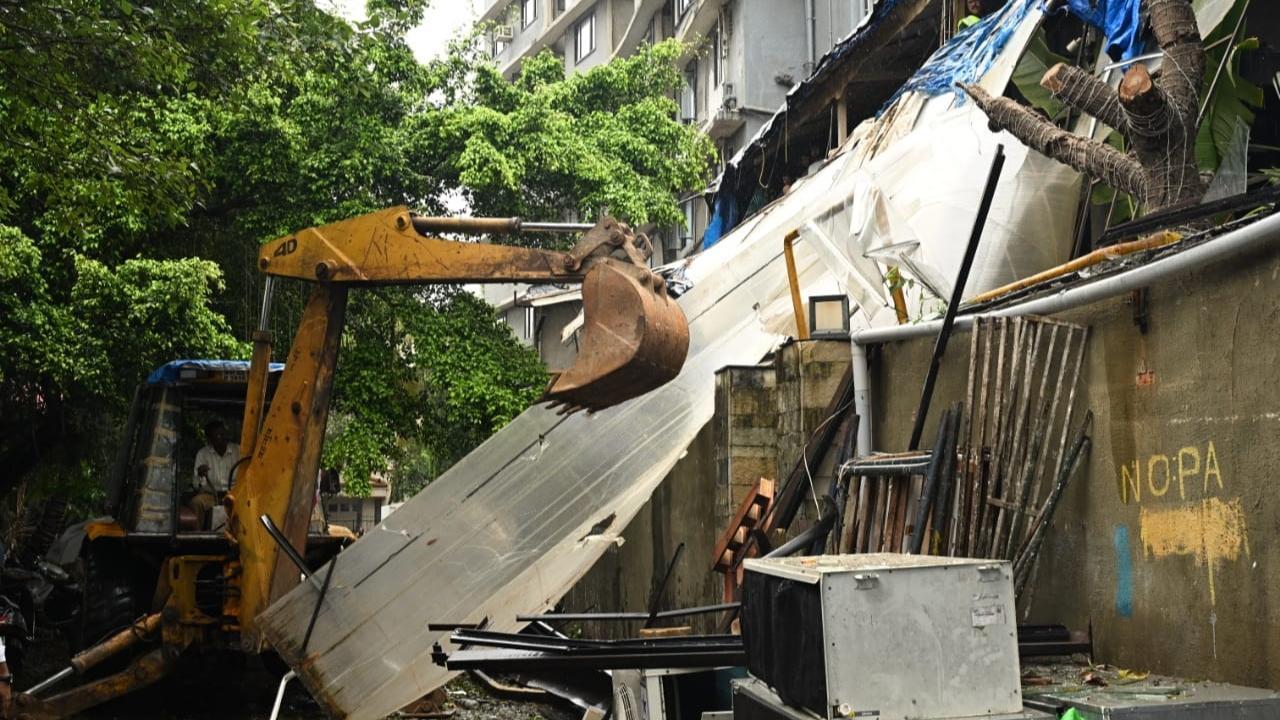 IN PHOTOS: Vice-Global Tapas Bar razed in Juhu after Worli hit and run case