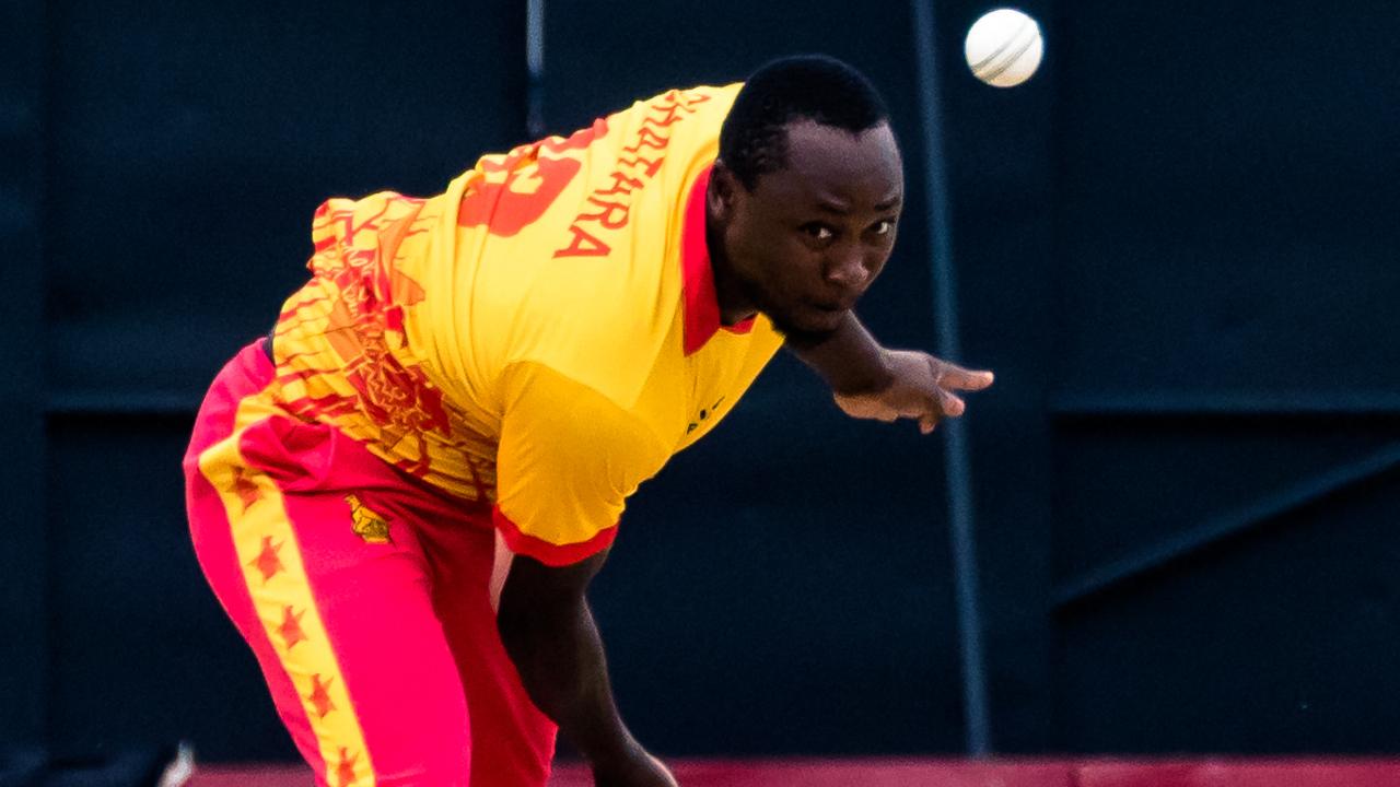 Zimbabwe's T Chatara bagged three wickets against India for 16 runs