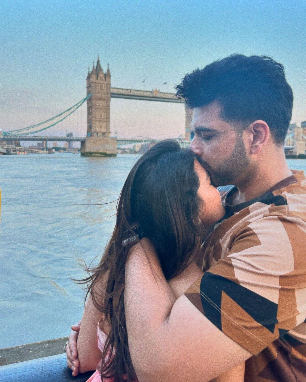 When the world was gossiping about their breakup, Karan was giving Teja a kiss on her forehead in London