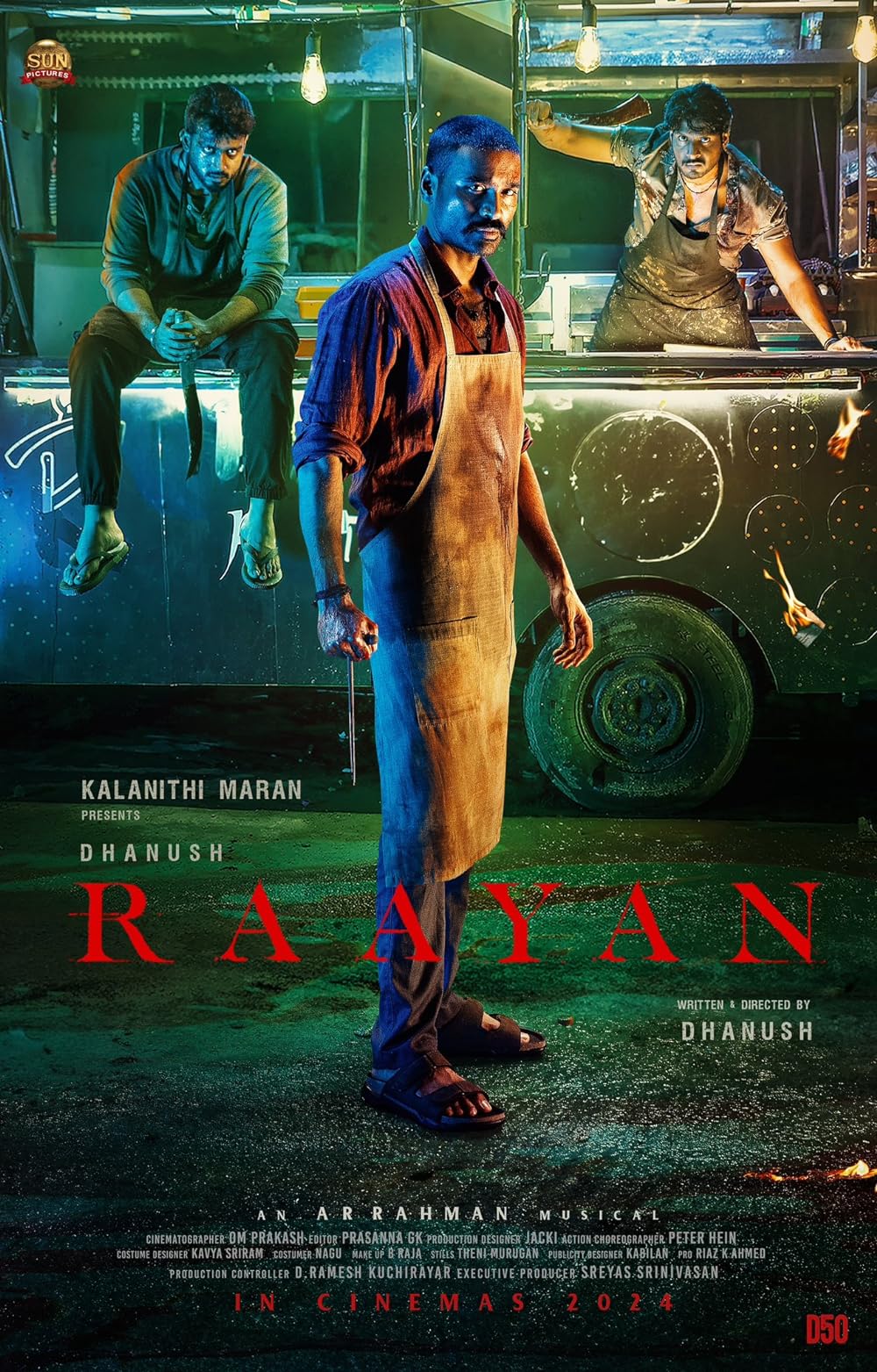 Raayan (Theatre release)Written and directed by Dhanush, this Tamil action thriller will hit screens on July 26. Raayan marks Dhanush’s second directorial venture and 50th feature film. Produced by Kalanithi Maran under Sun Pictures, it stars Dhanush in the title role along with S. J. Suryah, Prakash Raj, and others.
