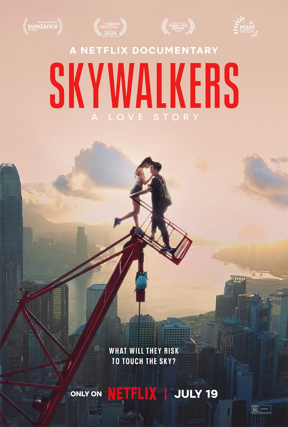 Skywalkers: A Love Story (18 July 2024, Netflix)  Another documentary coming to Netflix in July 2024 is ‘Skywalkers: A Love Story.’ If you have a fear of heights, this might not be for you. Directed by Jeff Zimbalist and co-directed by Maria Bukhonina, the film follows a daredevil couple traveling the world to climb the last super skyscraper and perform a daring stunt on its spire. It will be released exclusively on Netflix on July 18, 2024.
