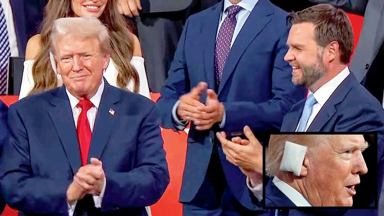 Donald Trump makes first public appearance to roaring applause
