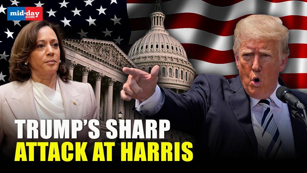 US Elections 2024: Trump slams Harris, accuses her of siding with radical forces