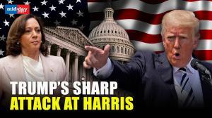US Elections 2024: Trump slams Harris, accuses her of siding with radical forces