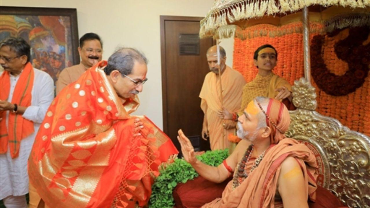 After meeting Uddhav Thackeray at his residence in Mumbai, the Shankaracharya expressed his belief that Thackeray should become chief minister again to alleviate the people's pain. He conveyed his blessings and encouragement, suggesting that Thackeray has the potential to restore faith and address the grievances caused by the betrayal.