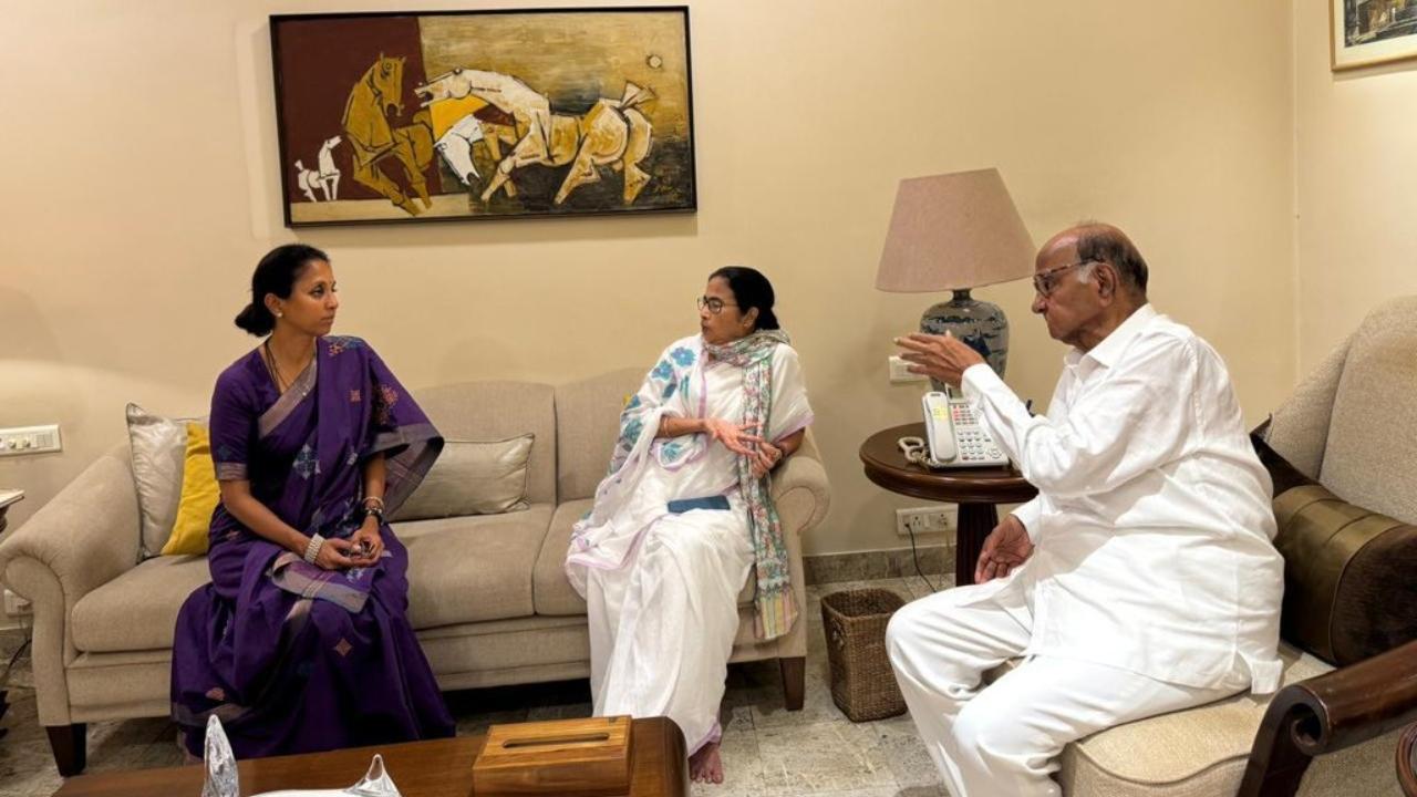 Banerjee, who heads the Trinamool Congress, met Pawar at his residence 'Silver Oak' in south Mumbai