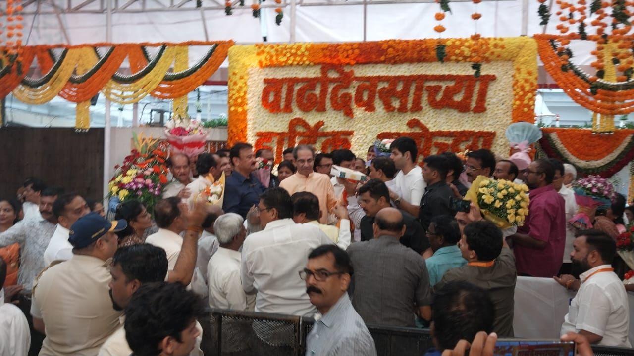 Uddhav Thackeray's birthday was marked by the presence of party members, supporters, and well-wishers.