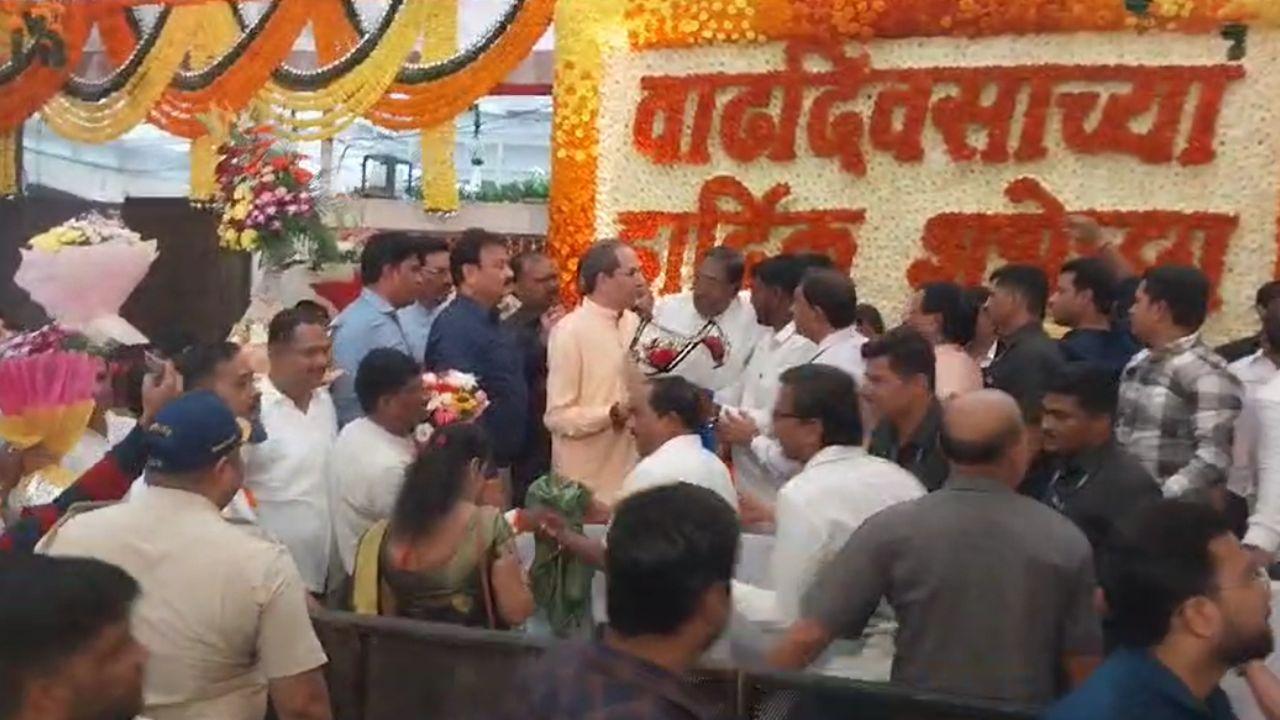 The residence was decorated beautifully with bright marigolds to mark the occasion, welcoming guests and well-wishers.