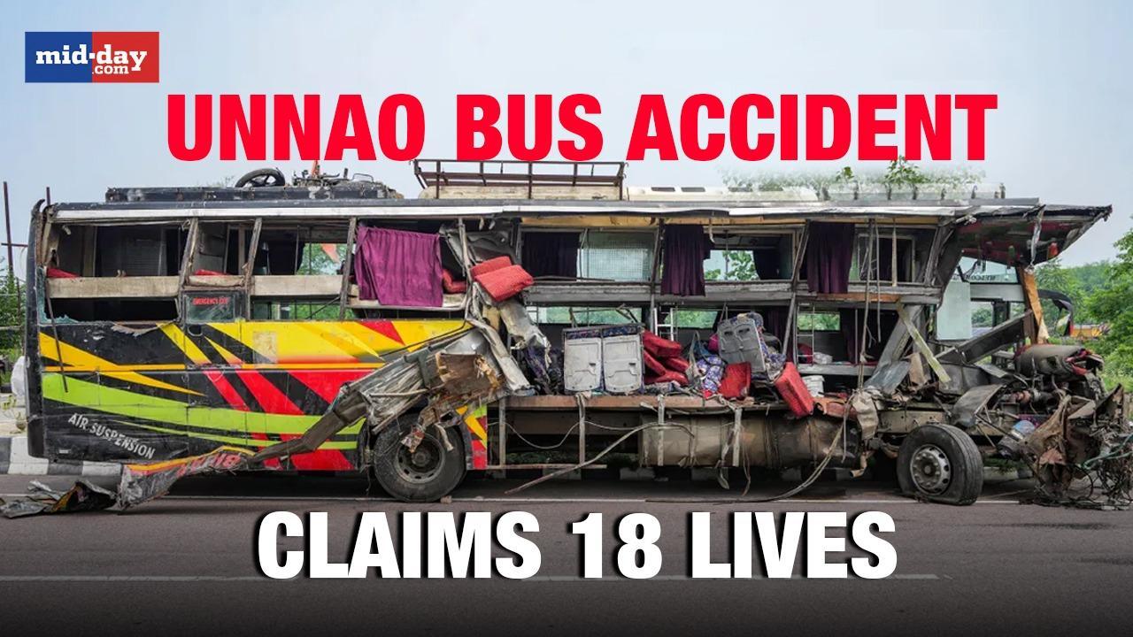 Unnao Bus Tragedy: Bus rams into milk tanker on Lucknow-Agra expressway, 18 dead