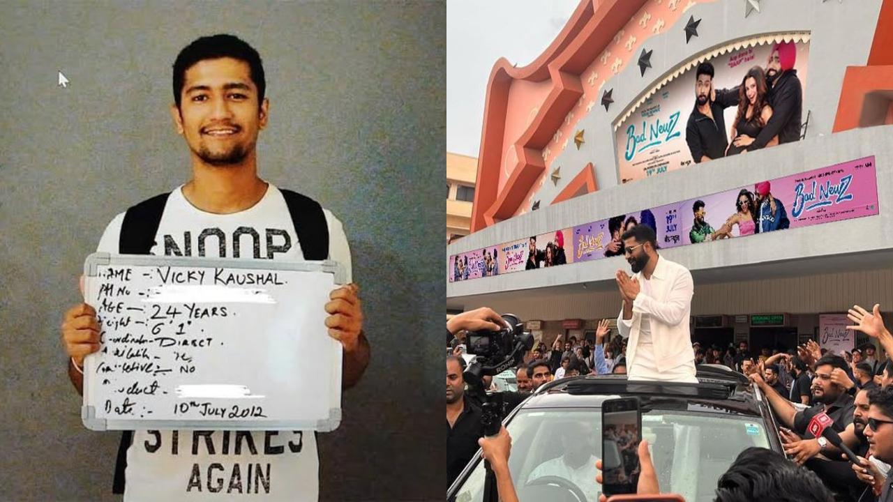 Vicky Kaushal shares then vs now pictures as he completes 12 years in the industry fans say, 'we get it Katrina, we get it'