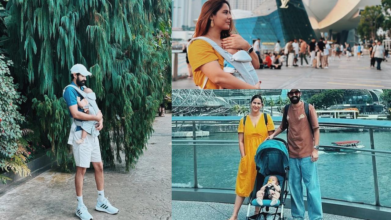Doting Dad Vikrant Massey enjoys Singaporean summer bliss with wife Sheetal and baby boy, see pic! 
