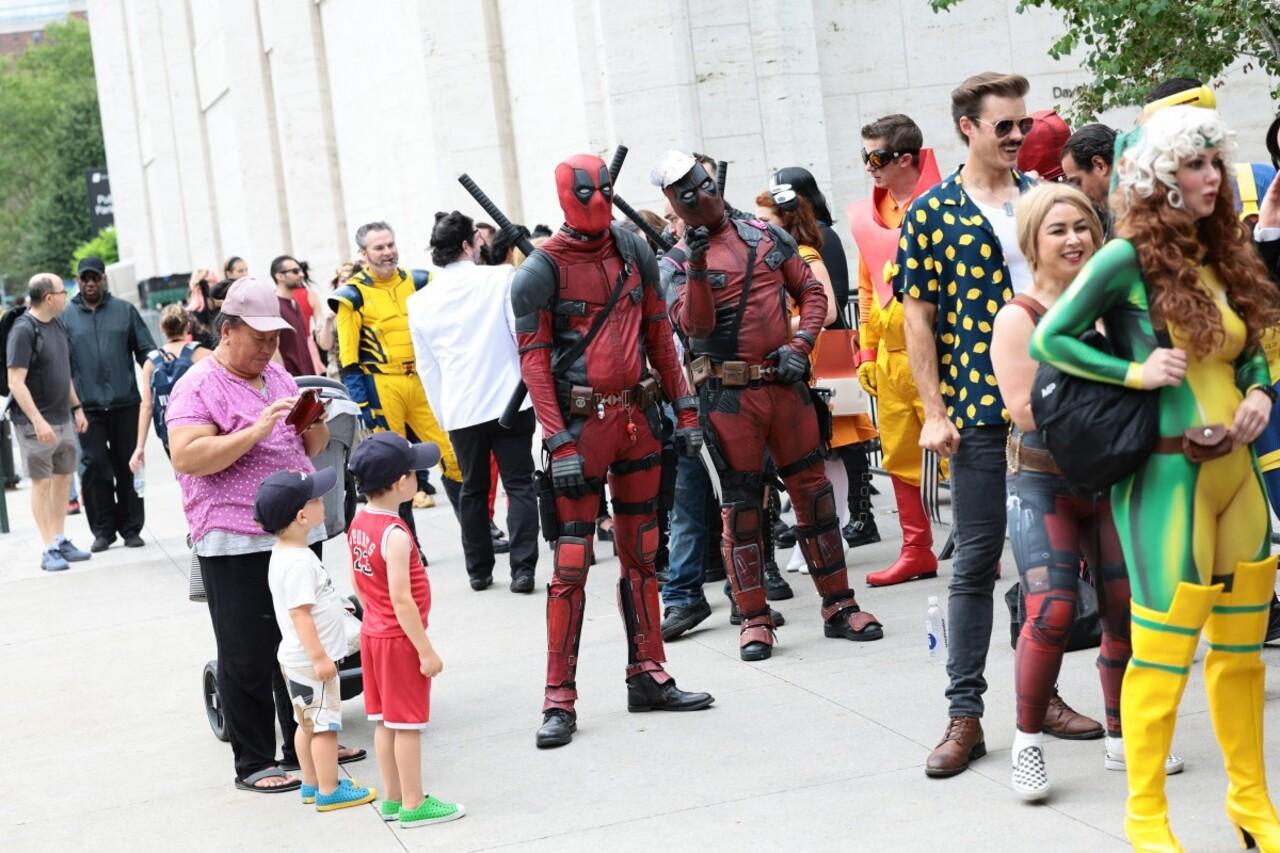 It was attended by fans of the superheroes, who attended the event as cosplayers. 