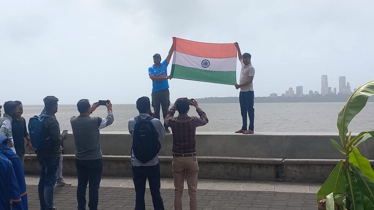 The Wankhede Stadium here was thrown open to fans, who filled up the stands within minutes to celebrate the Indian cricket team's title triumph last Saturday