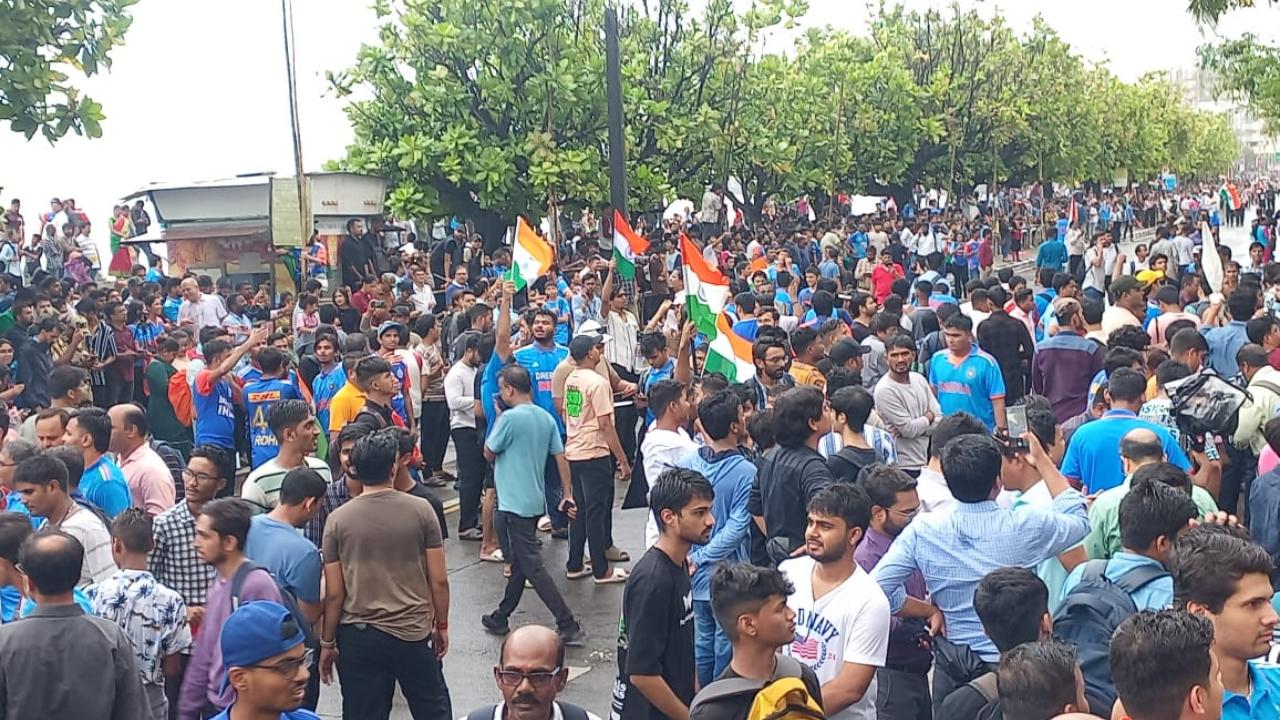 Despite the challenges posed by heavy rain and heightened security measures, the fervor of the fans remained undiminished