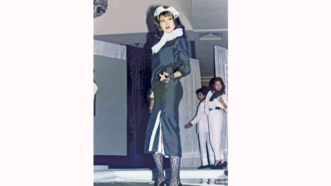 Choreography Shanti Chopra roped in the best models, from Anna Bredemeyer and Shobha Rajadhyaksha (now De), to Sangeeta Bijlani for the ‘tamasha shows’. Pic/Sangeeta Chopra