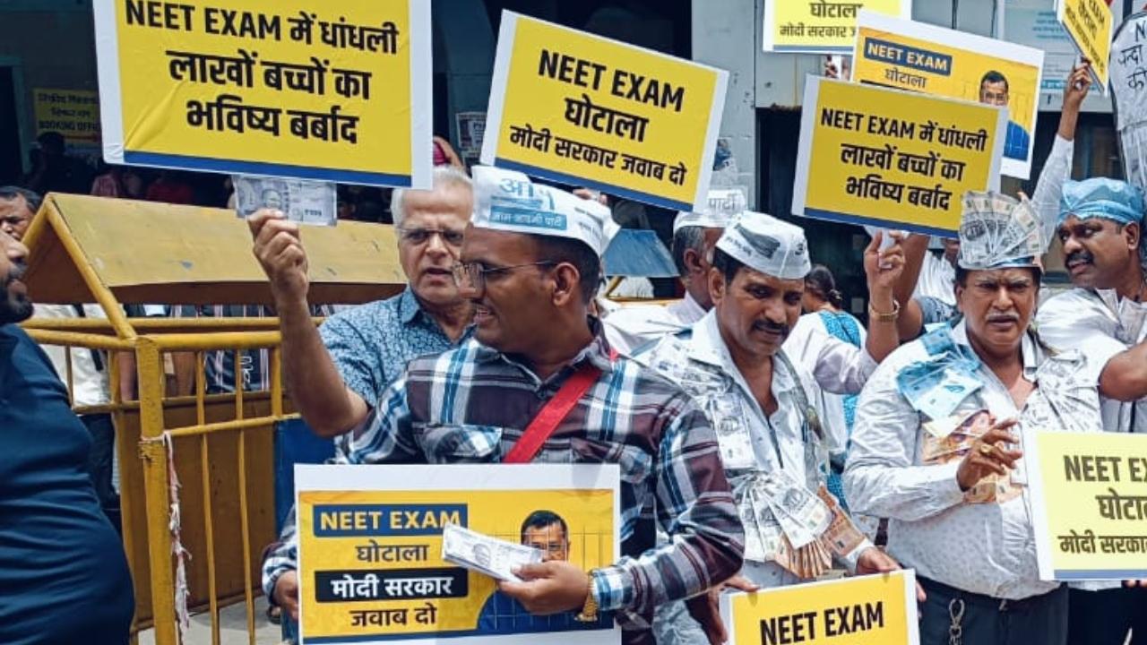 The allegations have led to protests in several cities and filing of petitions in high courts and the Supreme Court. Scores of students protested in Delhi on June 10 seeking a probe into the alleged irregularities