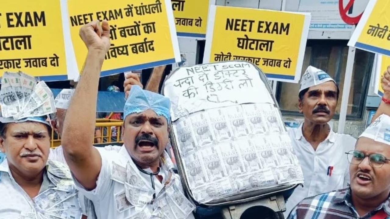 Ruben Mascarenhas, AAP's Mumbai working president, alleged that the NEET 'scam' is playing with the future of not just 24 lakh medico aspirants, but all of young India