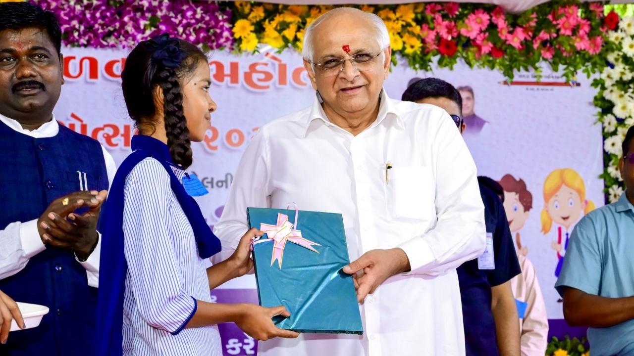 Prime Minister Narendra Modi had started Shala Praveshotsav in 2003 when he was the state's chief minister. Pics/PTI