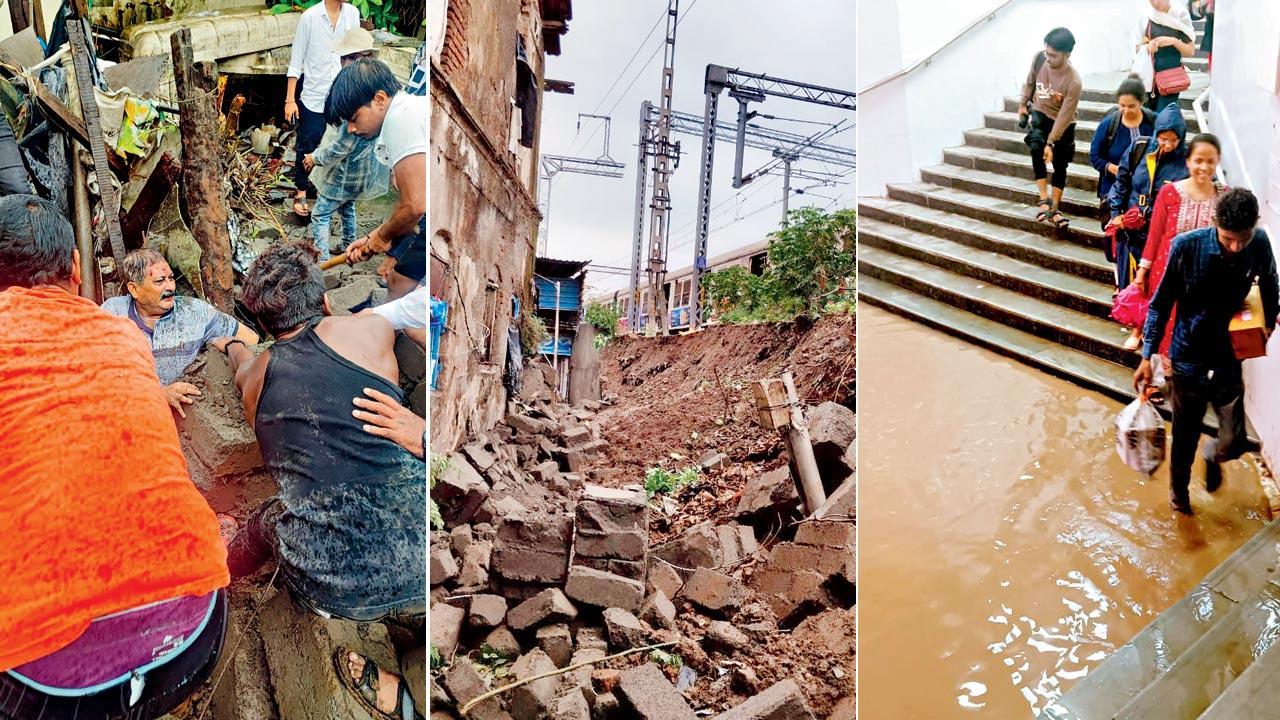 Maharashtra: Big rain unleashes small disasters on Central Railway