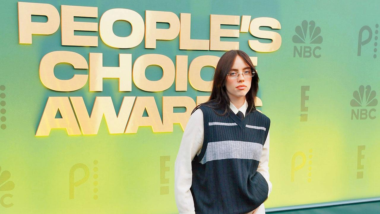 Billie Eilish in culottes