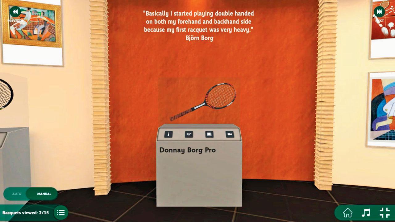 Björn Borg’s signature Donnay racquet from the 1980s