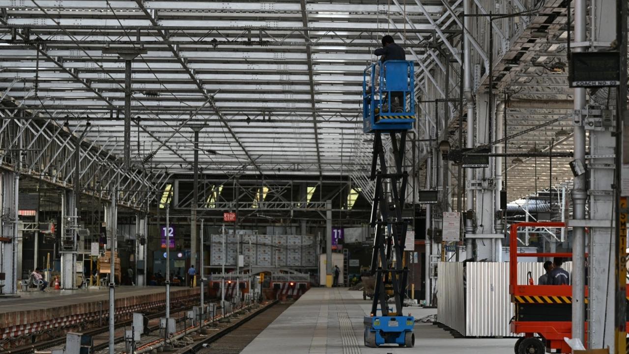 A Foot Over Bridge was also dismantled and a new one was constructed a few days earlier to make space for the work of widening of the platforms