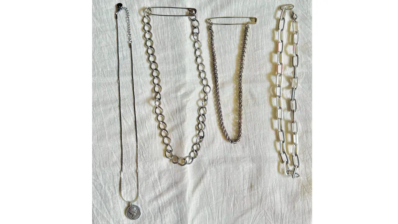 Chains thrifted from Hill Road, Bandra West