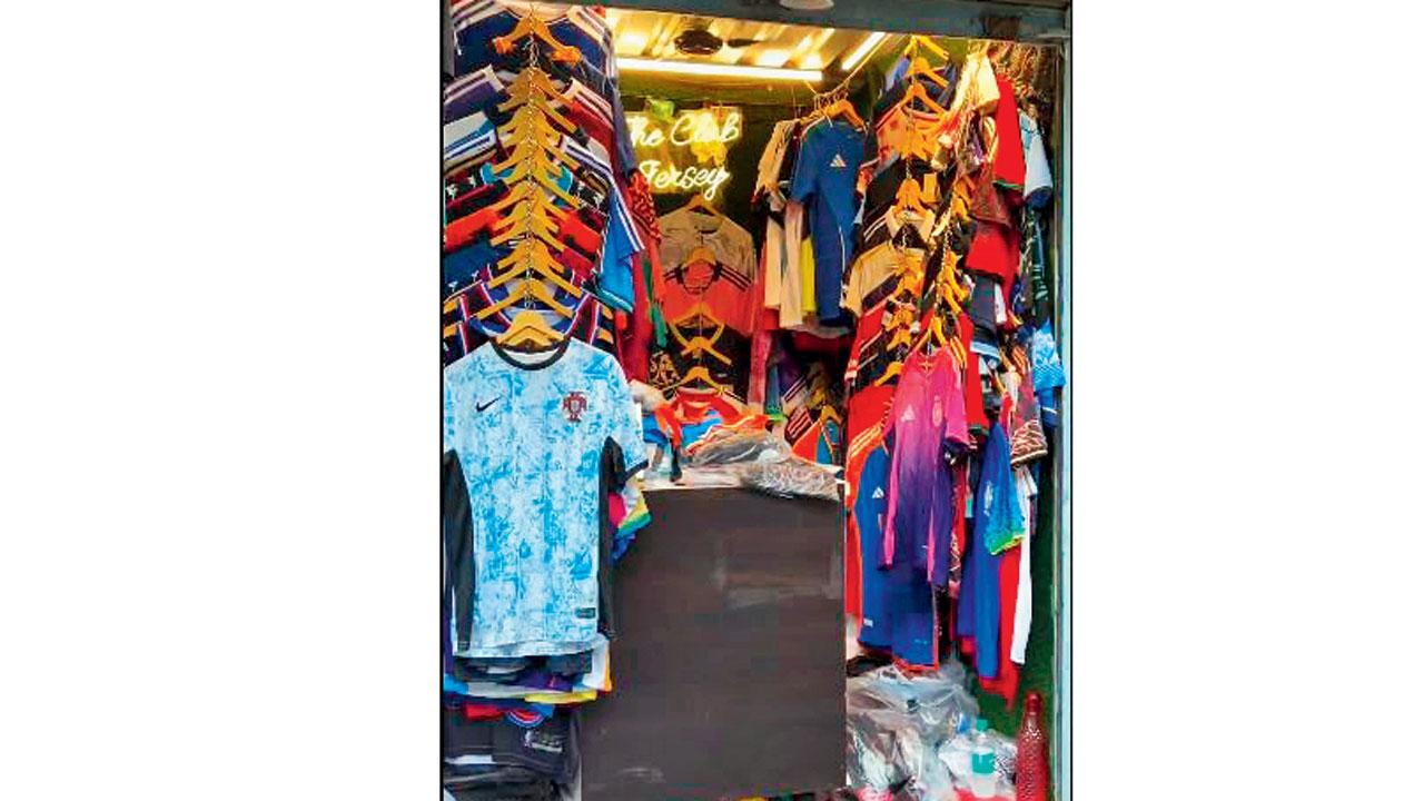 Jerseys at the Prabhadevi store 