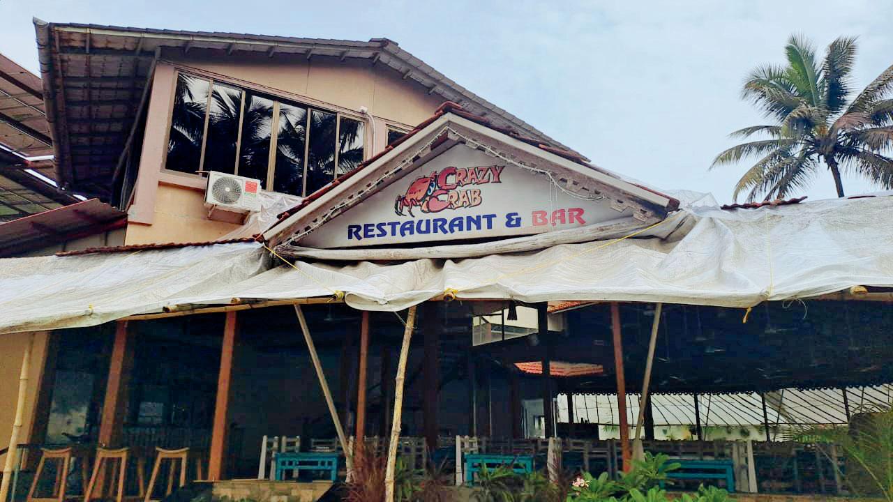 Crazy Crab restaurant and bar is famous with locals and tourists 