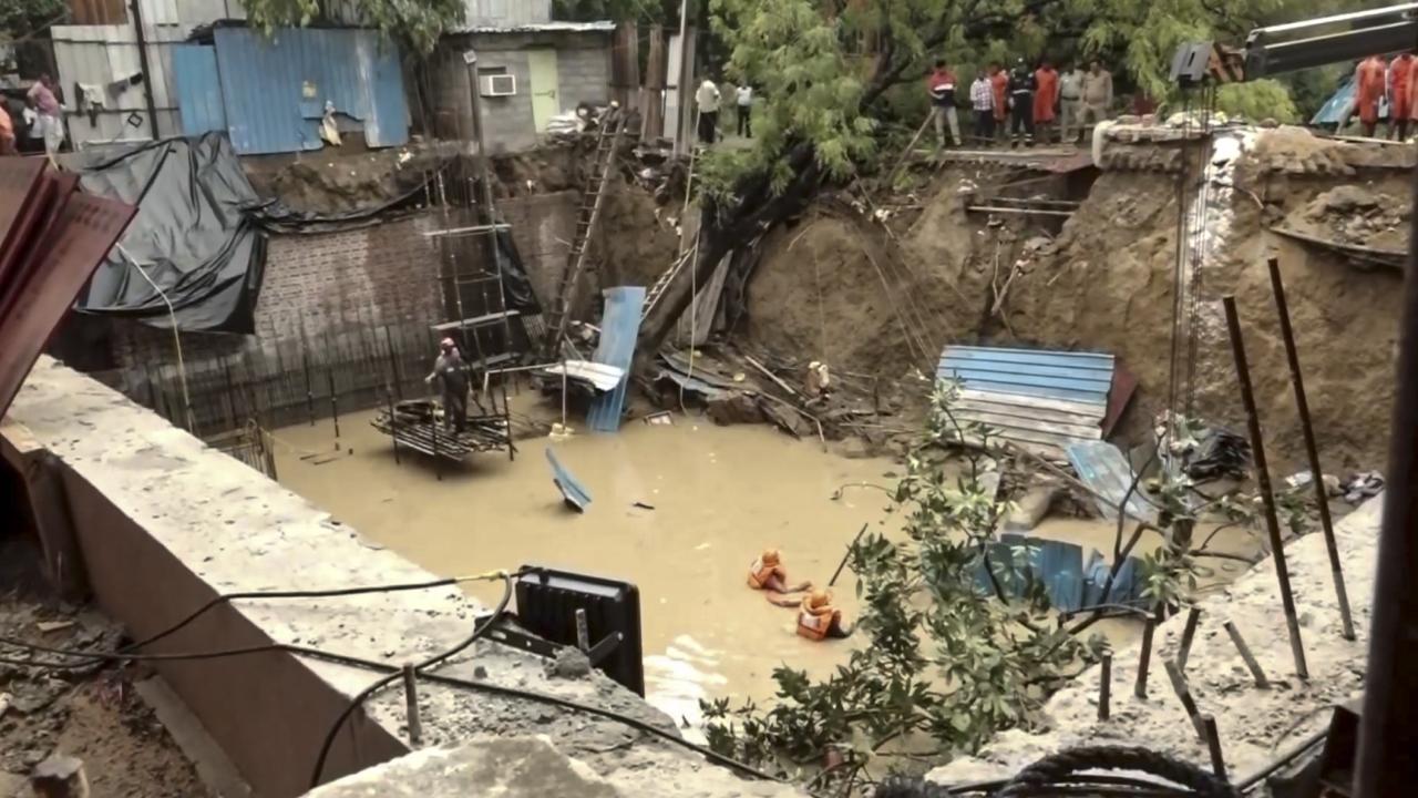 A search operation was later conducted to ensure no one else was trapped under the rubble. Teams of the National Disaster Response Force, Delhi Disaster Management Authority and civic agencies have carried out the operation, the officials said