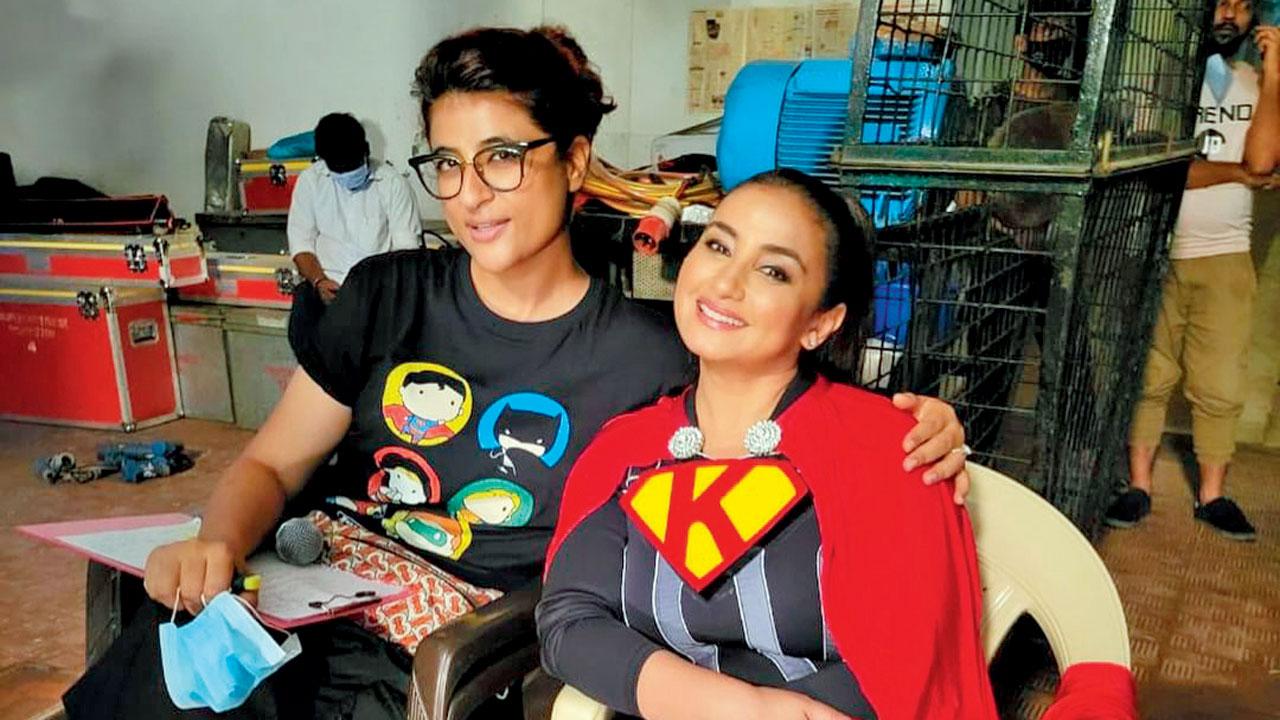 Director Tahira Kashyap Khurrana with Divya Dutta