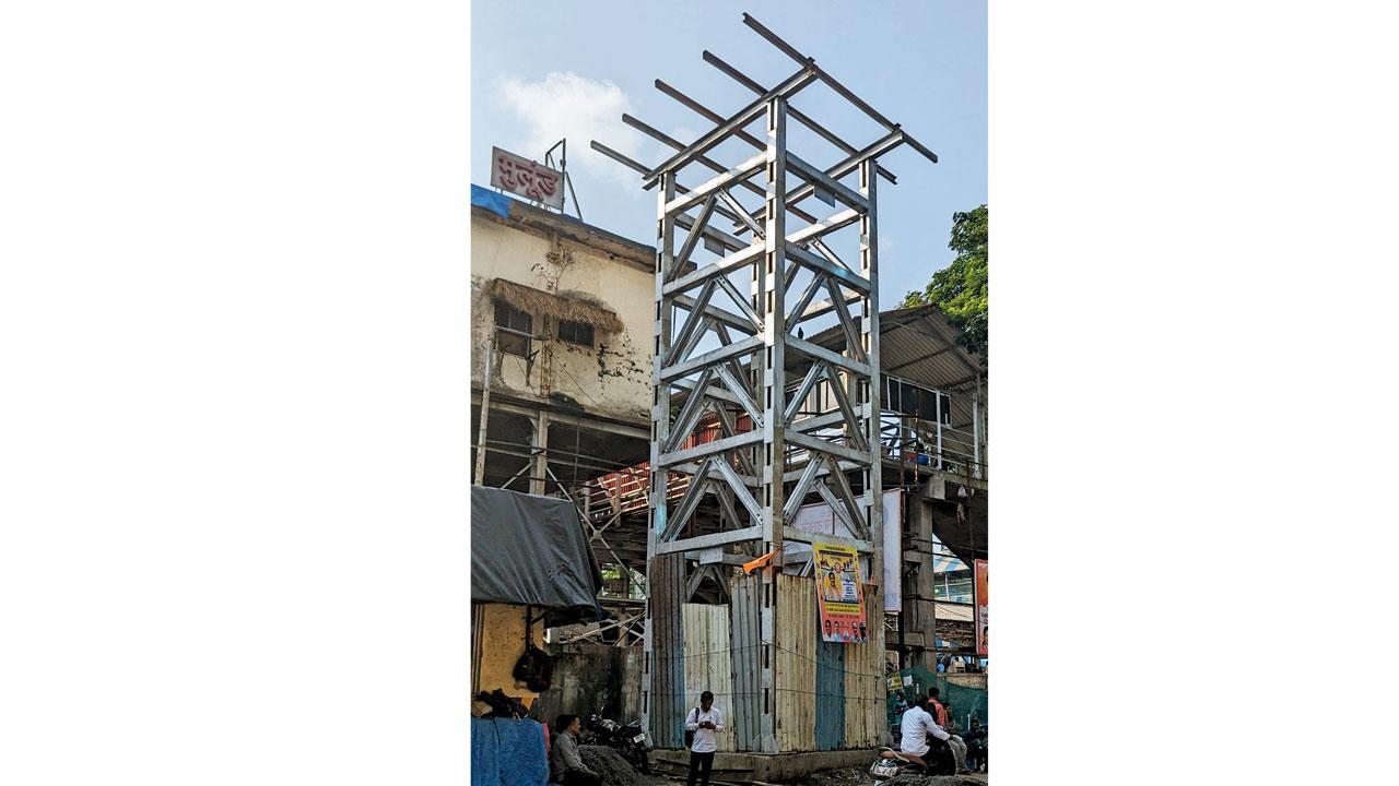 Barricades recently set up by Railways