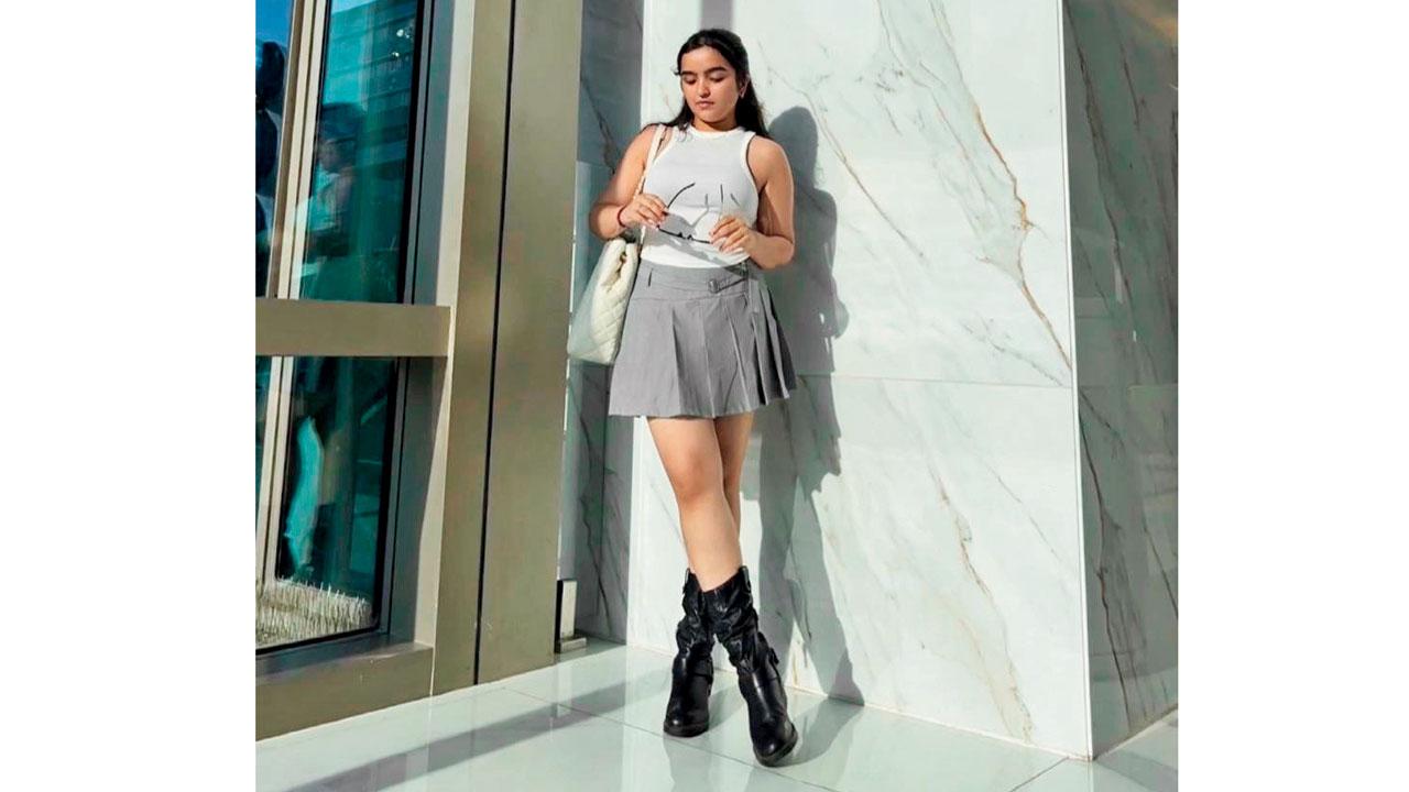 Basic tank top and flowy skirt