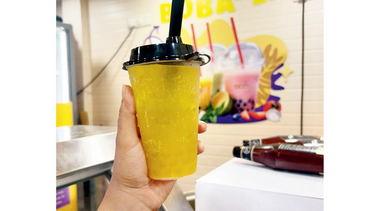 Passion fruit boba tea. Pics/Devanshi Doshi