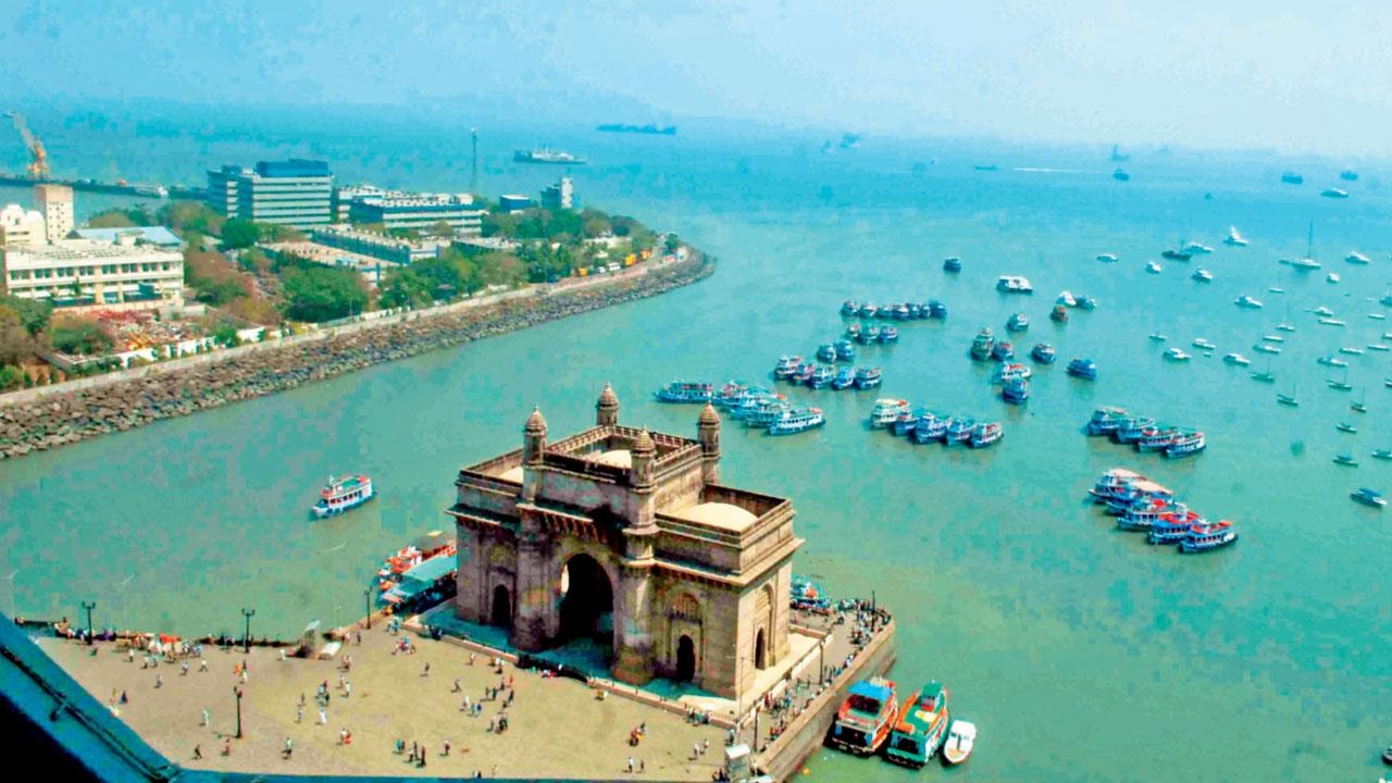 A bird’s eye view of the Gateway of India and the Apollo Bandar. FILE PIC/ATUL KAMBLE