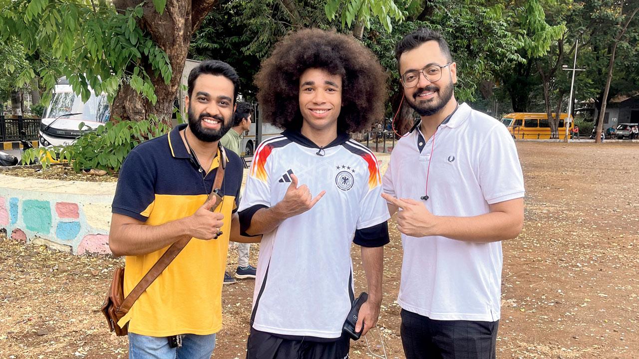 (From left) Mohit Kajarekar, Noel Robinson and Sandesh Agate