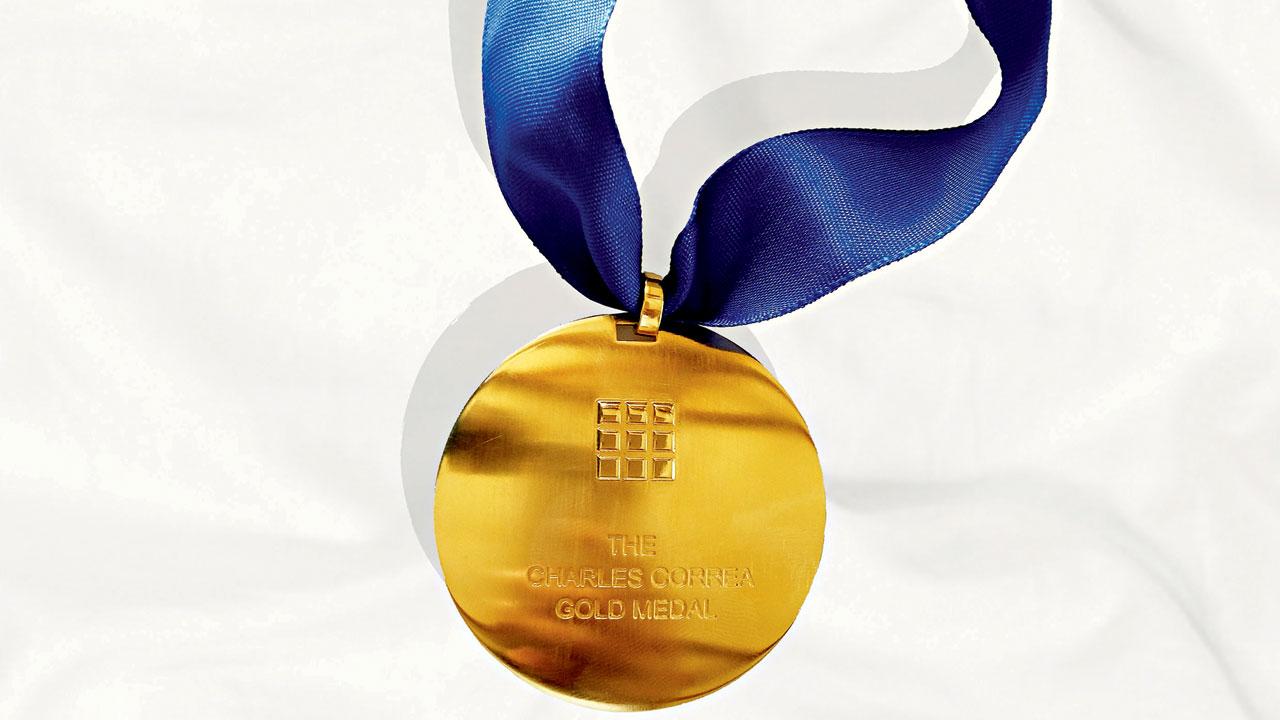 The Gold Medal, designed by Correa. He approached Titan Watches to cast it for him