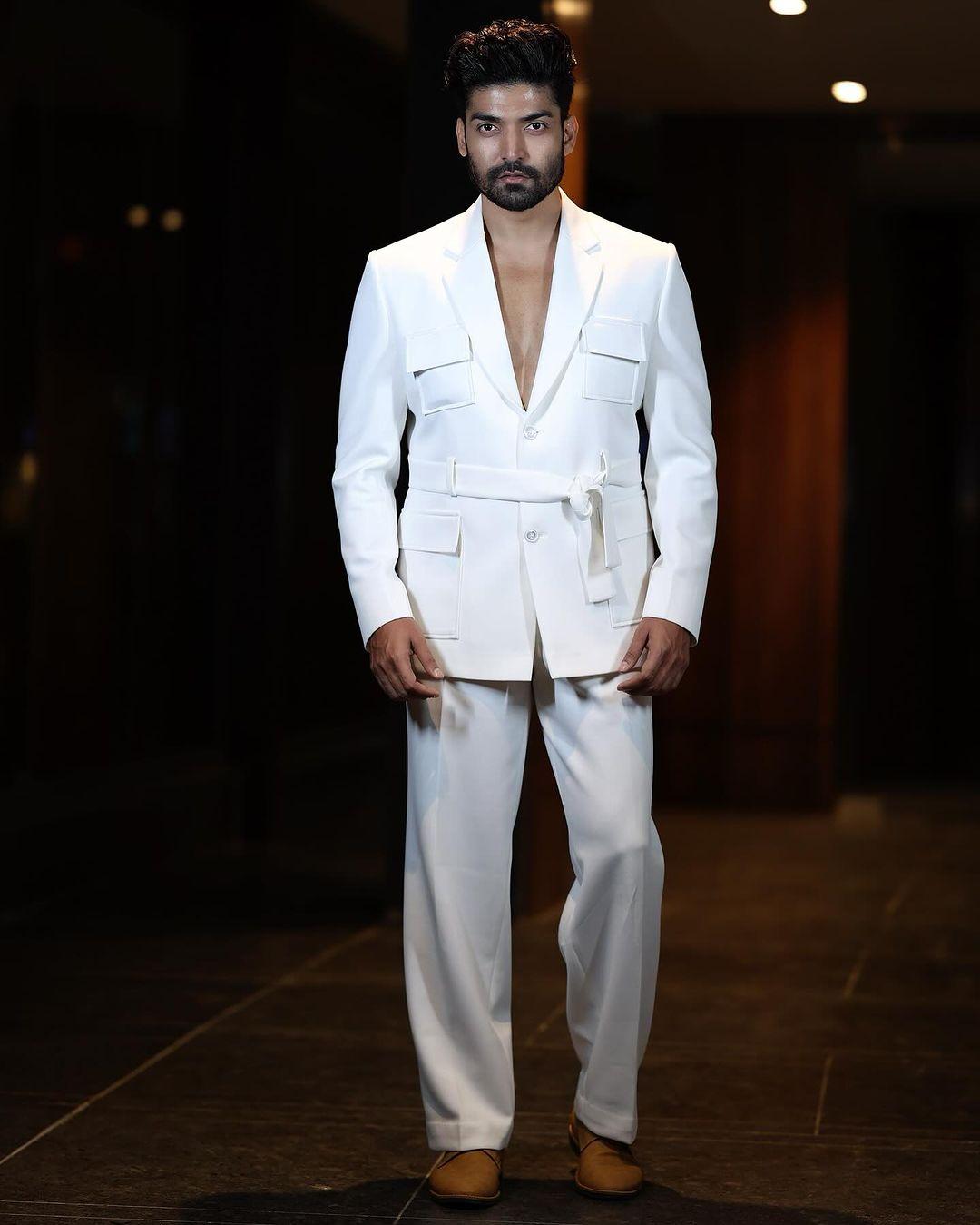 White for the win! Gurmeet wore a super cool all-white outfit and ditched a t-shirt