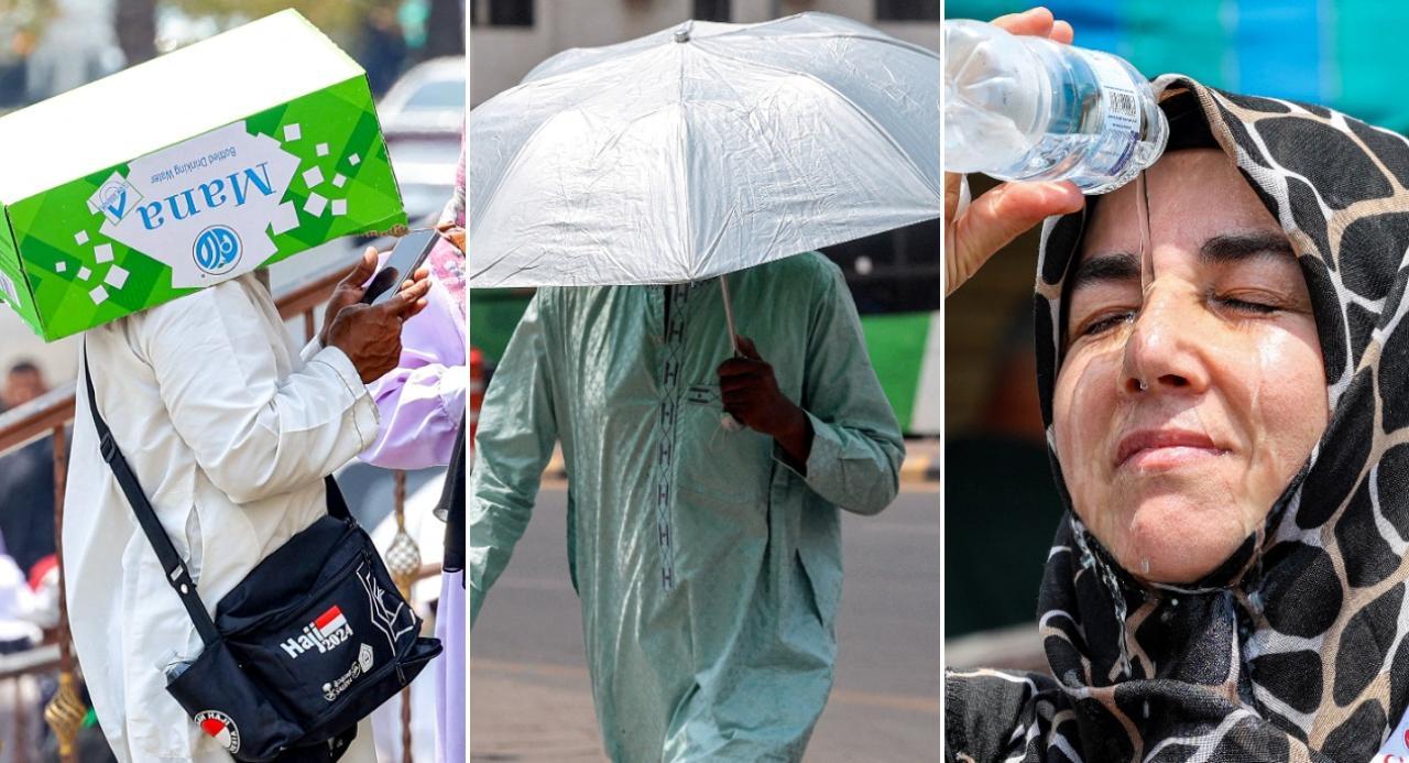 IN PHOTOS: Haj pilgrims brave intense heatwave in Saudi Arabia's Mecca