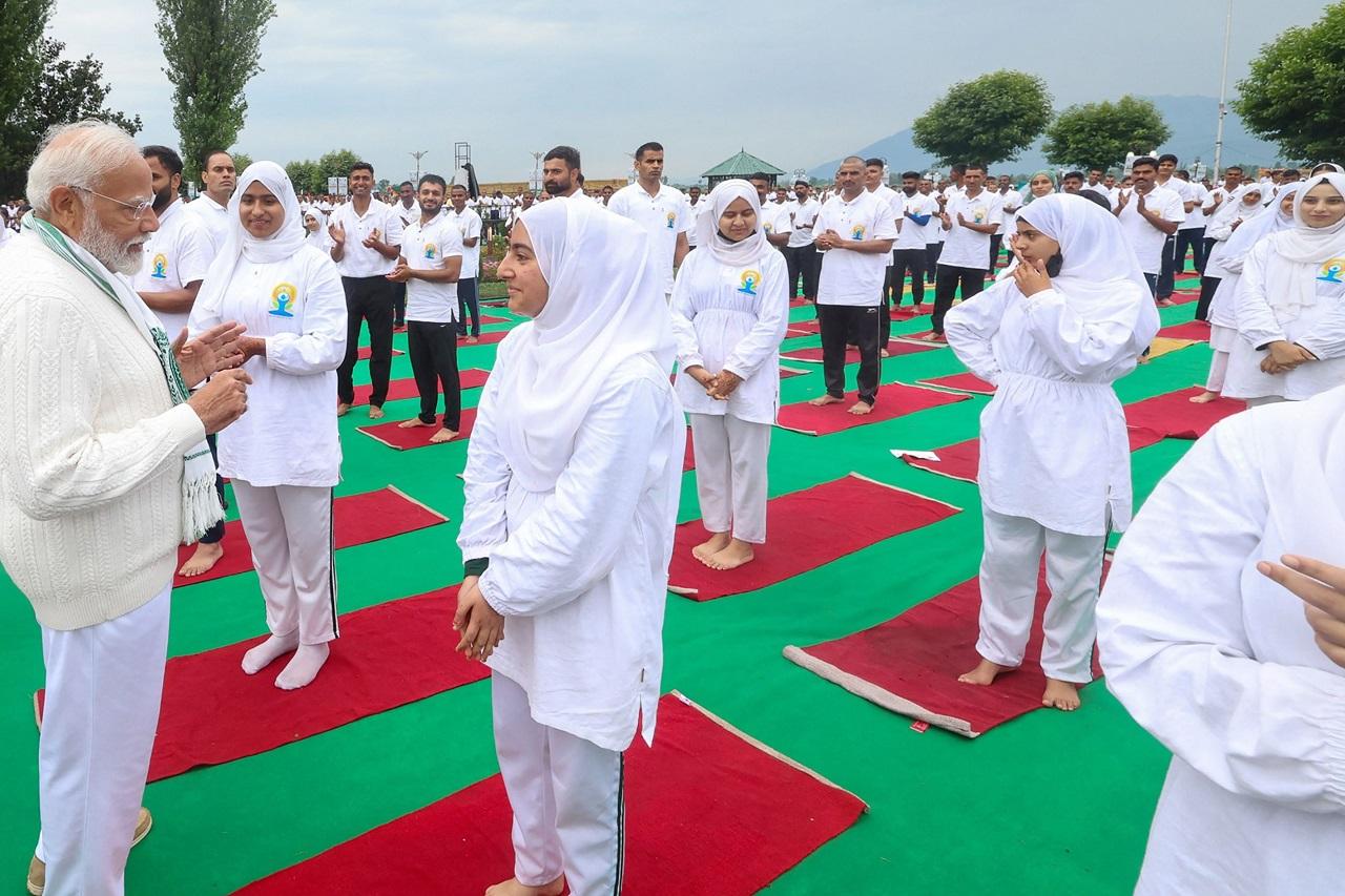 PM Modi said the spread of yoga globally has led to a change in perception about it as more people are travelling to India to get authentic knowledge about it