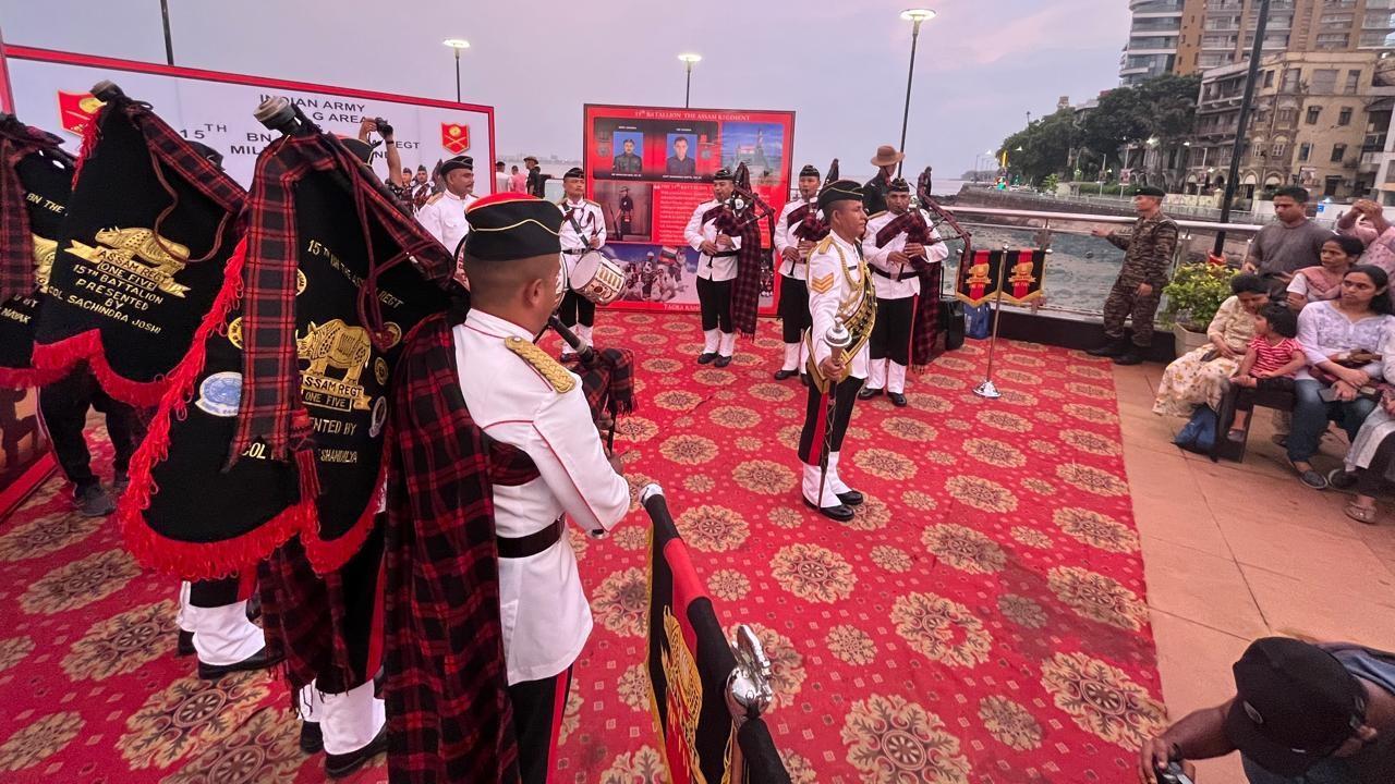 IN PHOTOS: Army present 15th Battalion Assam Regiment Military Pipe Band