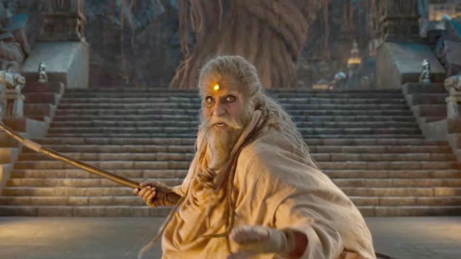 Amitabh Bachchan as Ashwatthama
First things first, Amitabh Bachchan is in the role of Ashwatthama. He totally did justice to the role. Here's his story: Ashwatthama was cursed by Lord Krishna during the time of the Mahabharata to roam around until the end of Kali Yuga with pus oozing out of his face. Being from the Mahabharat era made him more powerful than any other human