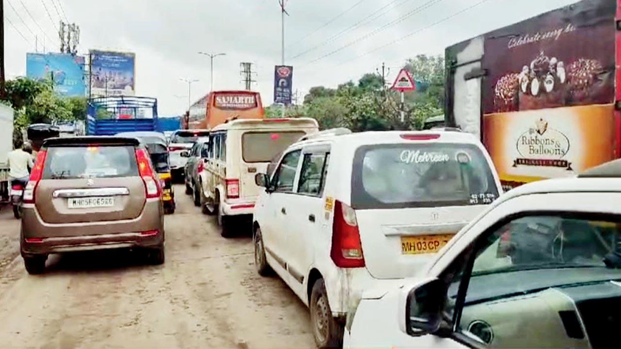 Heavy traffic jams have been caused by the metro construction work