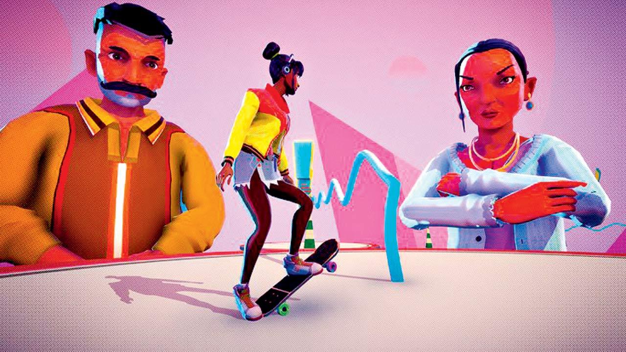 Thirsty Suitors is an adventure game developed by Outerloop Games. It showcases a south Asian-American woman, Jala Jayaratne, who must navigate her relationships with her family and former paramours at her sister’s wedding